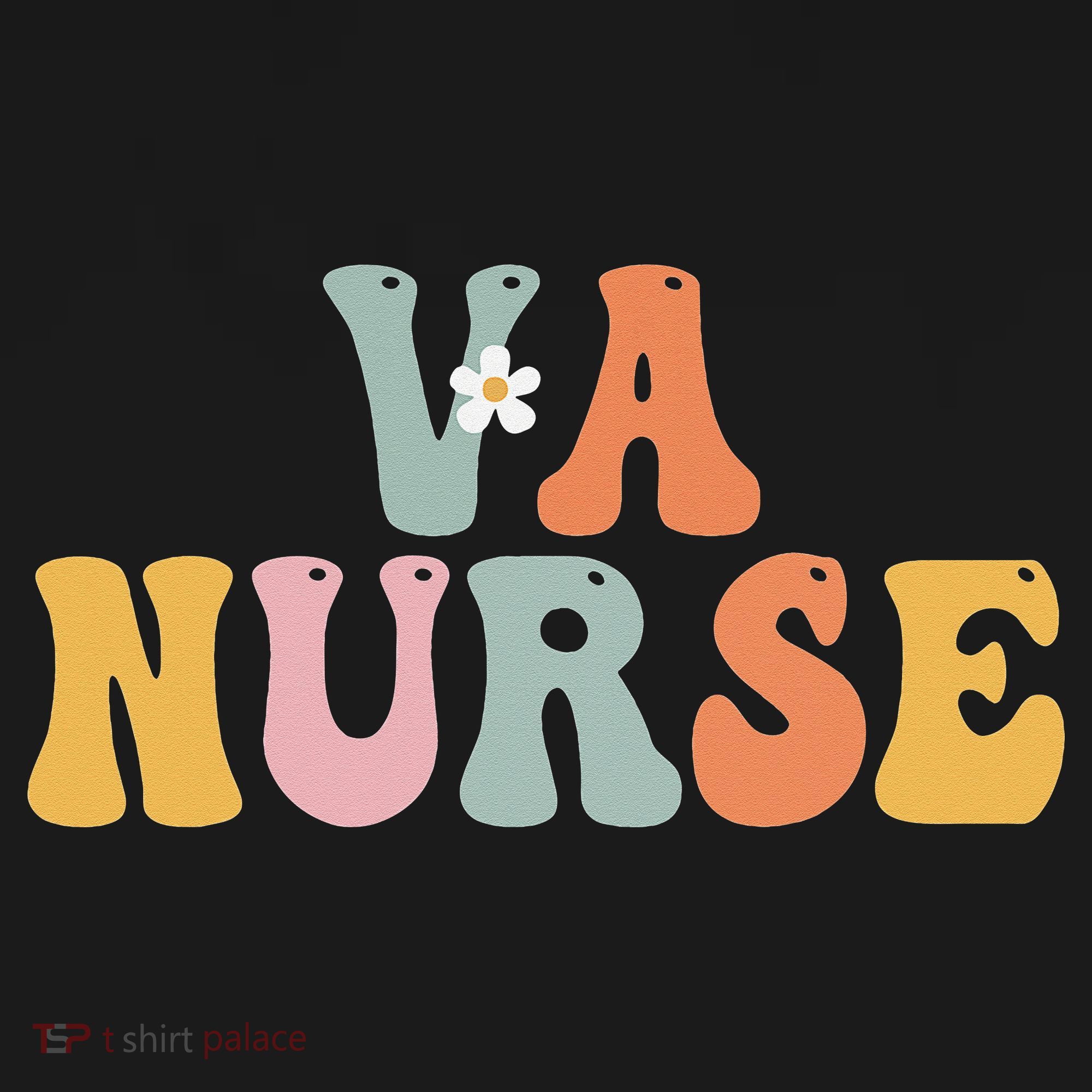 VA Nurse Week Groovy Appreciation Day For Work Women's T-Shirt