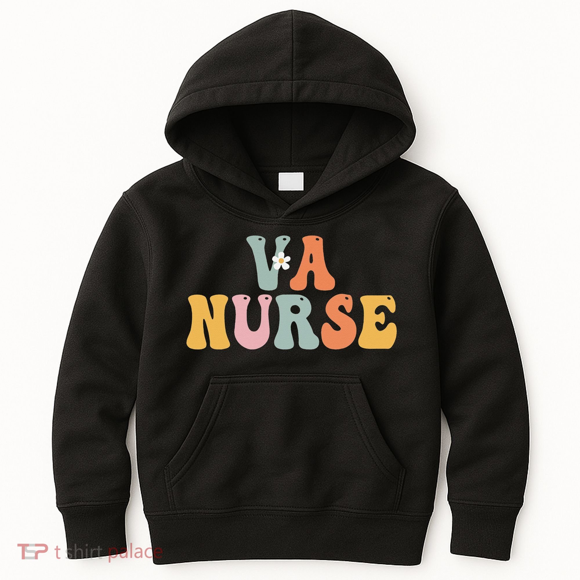VA Nurse Week Groovy Appreciation Day For Work Kids Hoodie