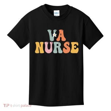 VA Nurse Week Groovy Appreciation Day For Work Kids T-Shirt