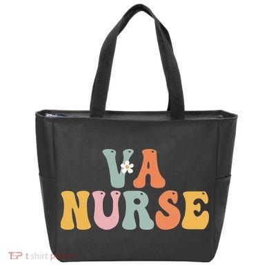 VA Nurse Week Groovy Appreciation Day For Work Tote Bag