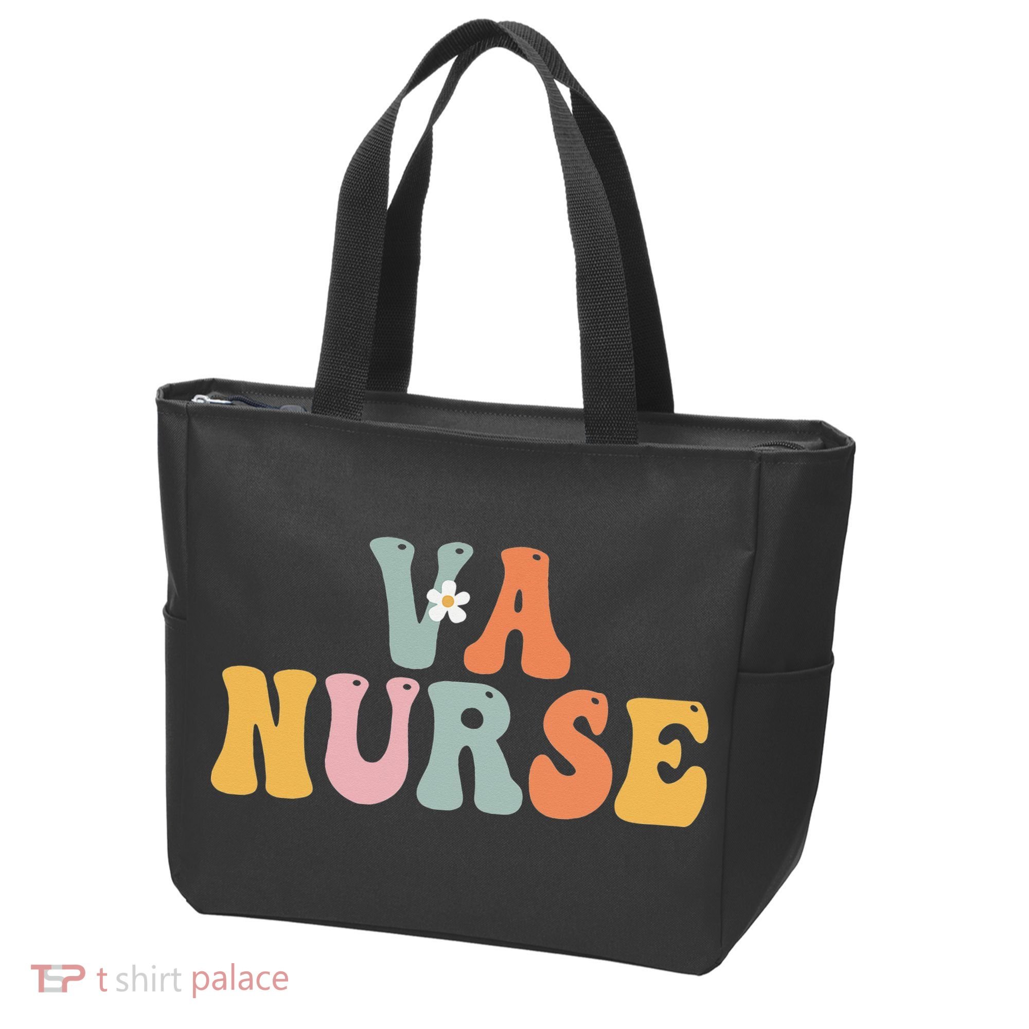 VA Nurse Week Groovy Appreciation Day For Work Tote Bag