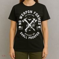 Vintage No Weapon Formed Against Me Shall Prosper Christian T-Shirt thumb 4