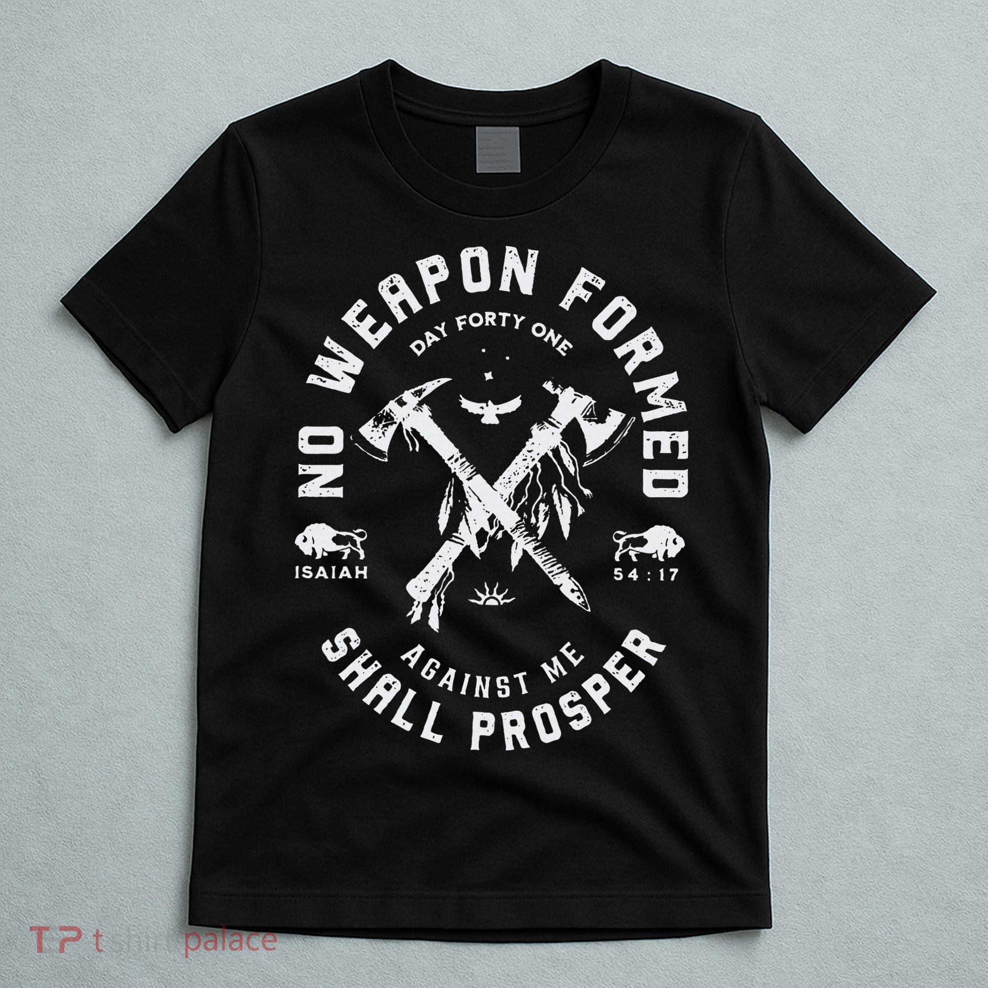 Vintage No Weapon Formed Against Me Shall Prosper Christian T-Shirt
