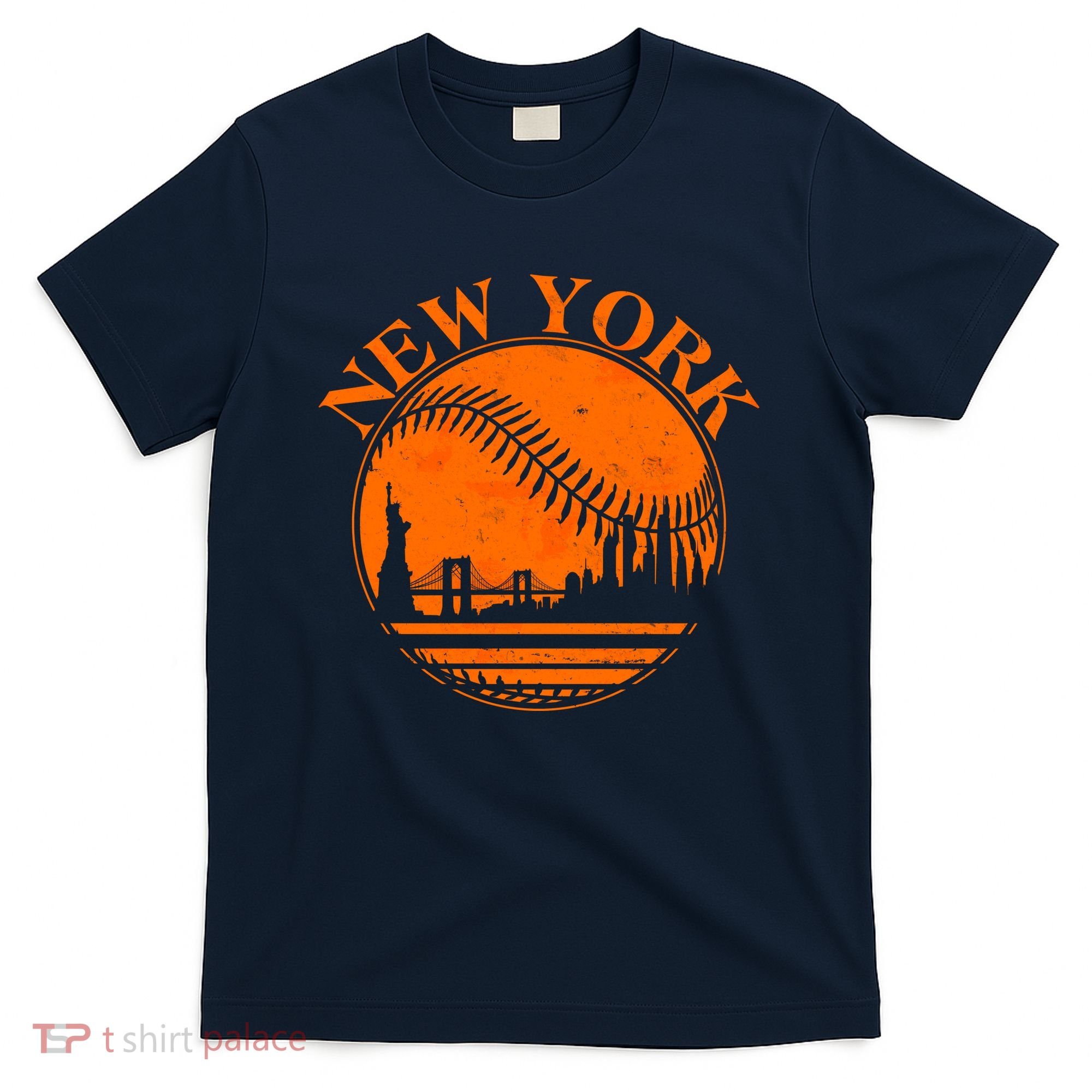 Vintage New York City Skyline Baseball T-Shirt