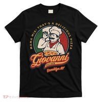 Vintage New York Pizza Retro 70s Giovanni Brooklyn Ny T-Shirt thumb 0
