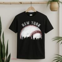 Vintage New York Skyline City Baseball T-Shirt thumb 2