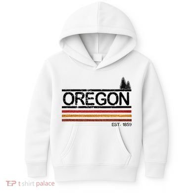 Vintage Oregon 1859 Kids Hoodie