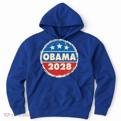 Vintage Obama 2028 Logo Hoodie