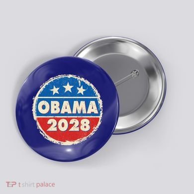 Vintage Obama 2028 Logo Button