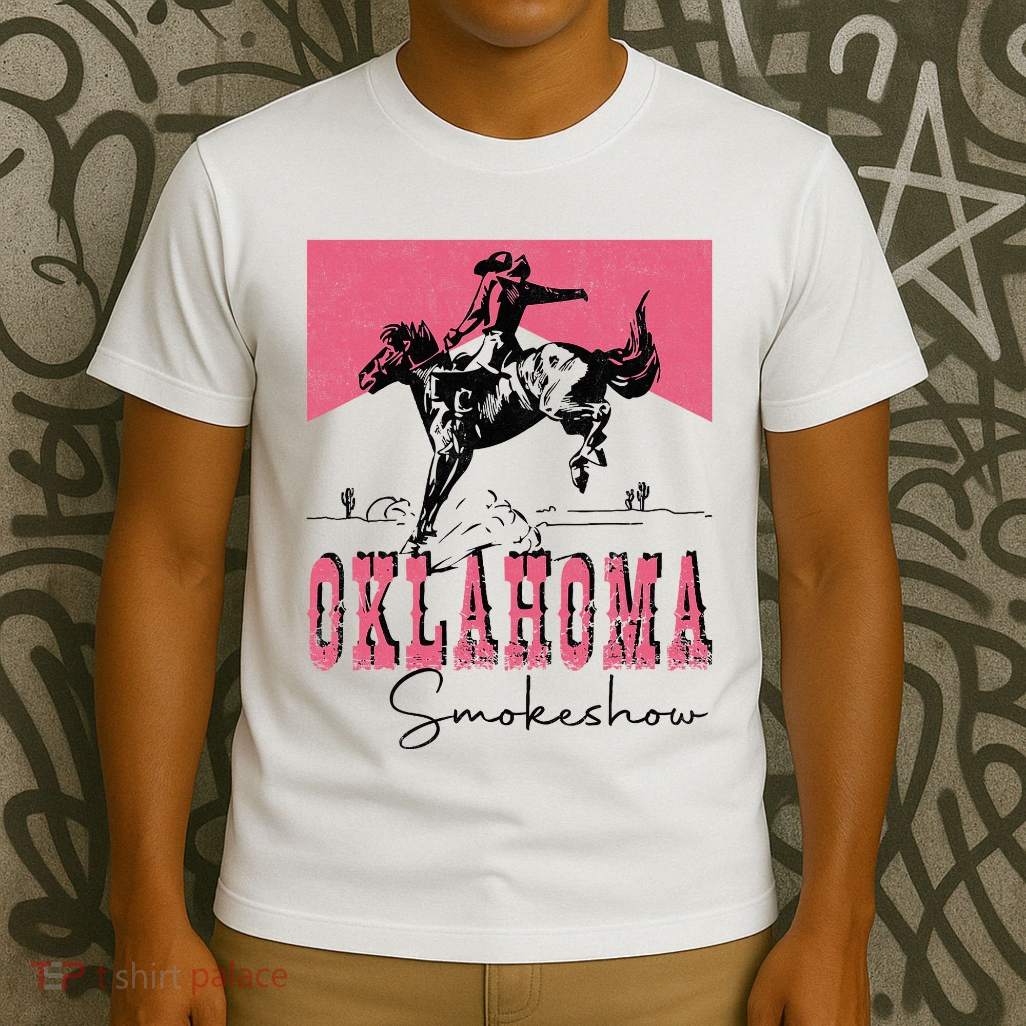 Vintage Oklahoma 90s Oklahoma Western Rodeo Style T-Shirt