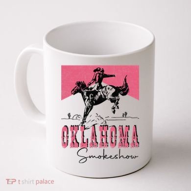 Vintage Oklahoma 90s Oklahoma Western Rodeo Style Coffee Mug