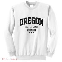 Vintage Oregon Beaver State Athletic Black Rough Sweatshirt thumb 0
