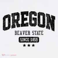Vintage Oregon Beaver State Athletic Black Rough T-Shirt thumb 7