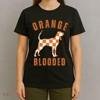 Vintage Orange Blooded Tennessee Dog Lover Tn Outfit T-Shirt thumb 4
