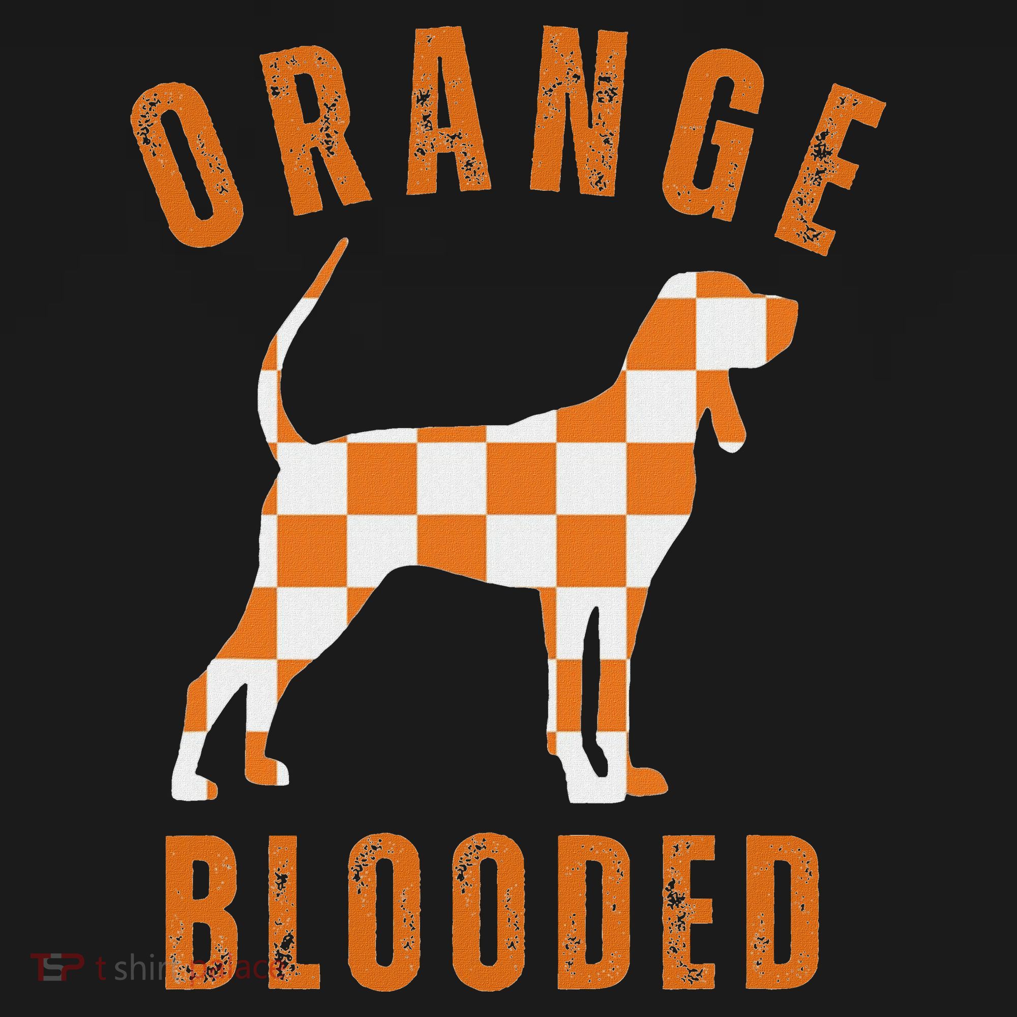 Vintage Orange Blooded Tennessee Dog Lover Tn Outfit T-Shirt