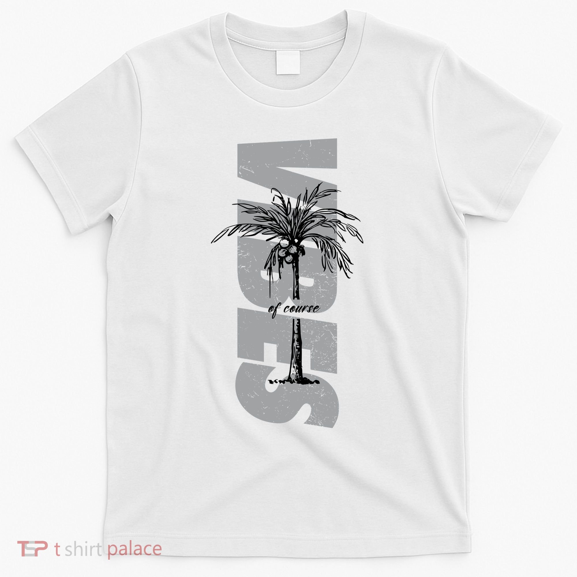 Vibes Of Course Summer Palm Tree Vintage T-Shirt