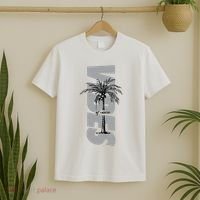 Vibes Of Course Summer Palm Tree Vintage T-Shirt thumb 2