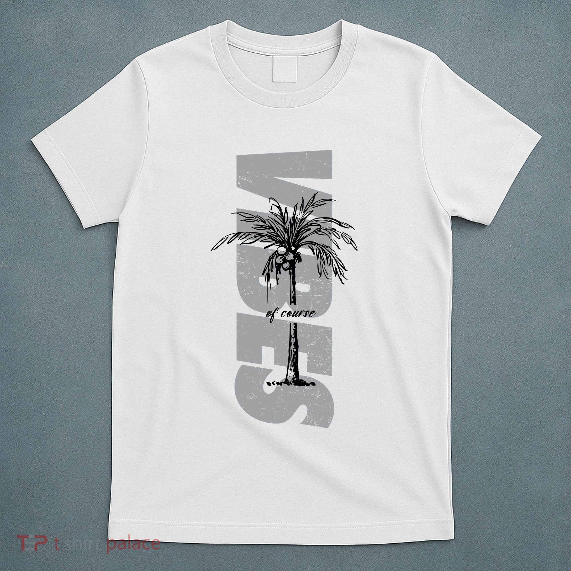 Vibes Of Course Summer Palm Tree Vintage T-Shirt