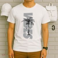 Vibes Of Course Summer Palm Tree Vintage T-Shirt thumb 6