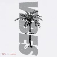 Vibes Of Course Summer Palm Tree Vintage T-Shirt thumb 7