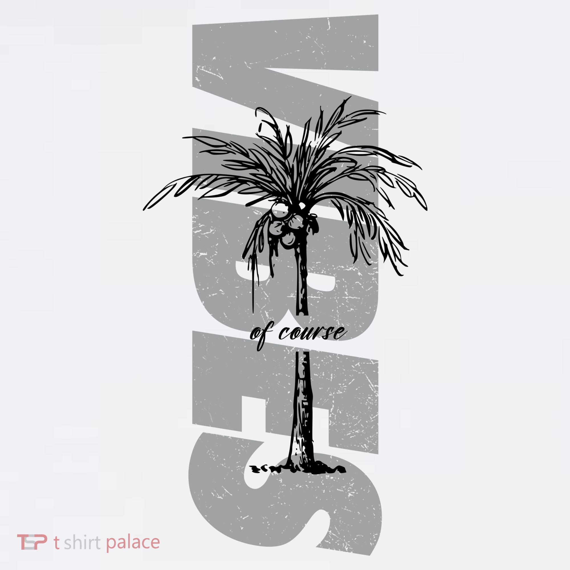 Vibes Of Course Summer Palm Tree Vintage T-Shirt