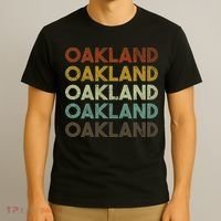 Vintage Oakland California 80s Retro Style T-Shirt thumb 3