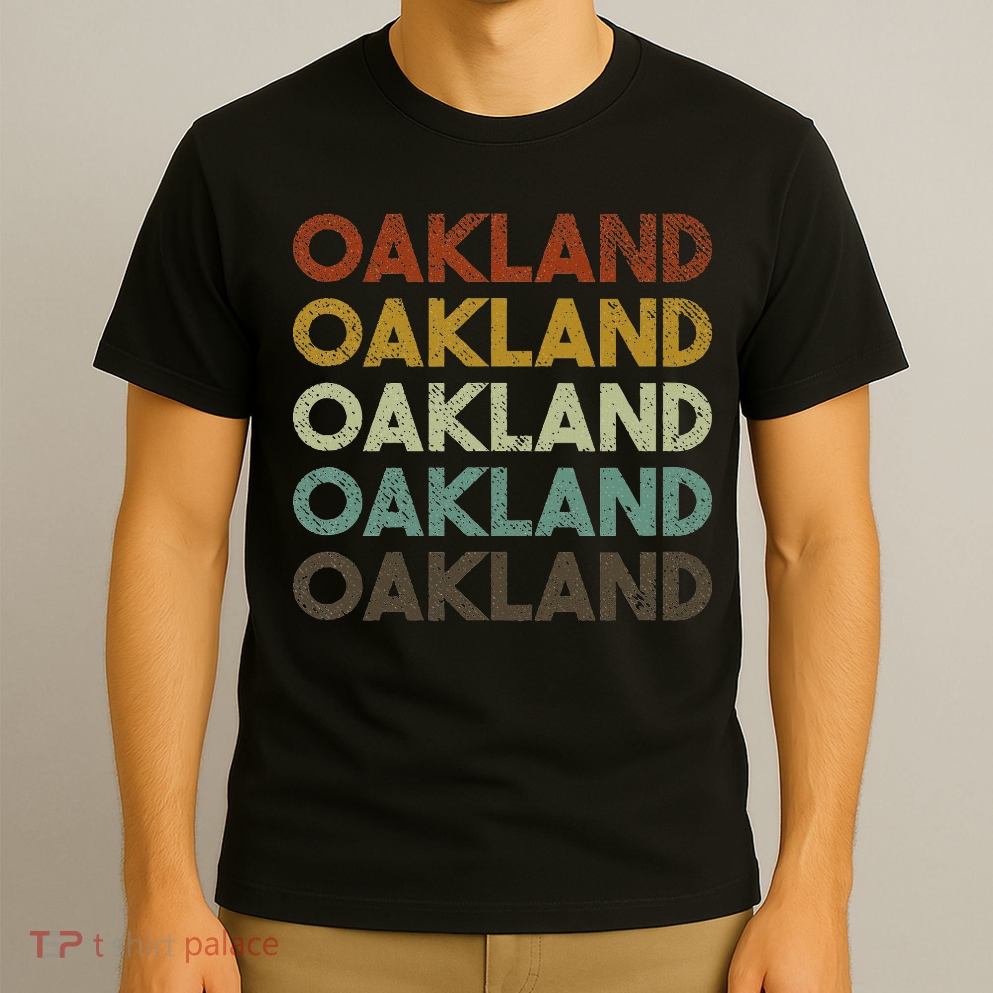 Vintage Oakland California 80s Retro Style T-Shirt