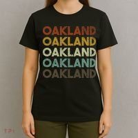 Vintage Oakland California 80s Retro Style T-Shirt thumb 4