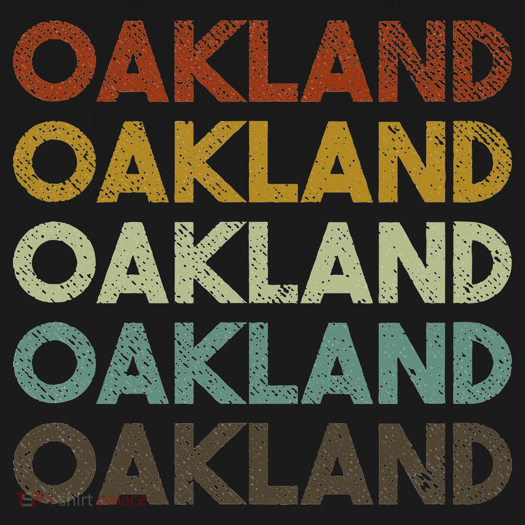 Vintage Oakland California 80s Retro Style T-Shirt
