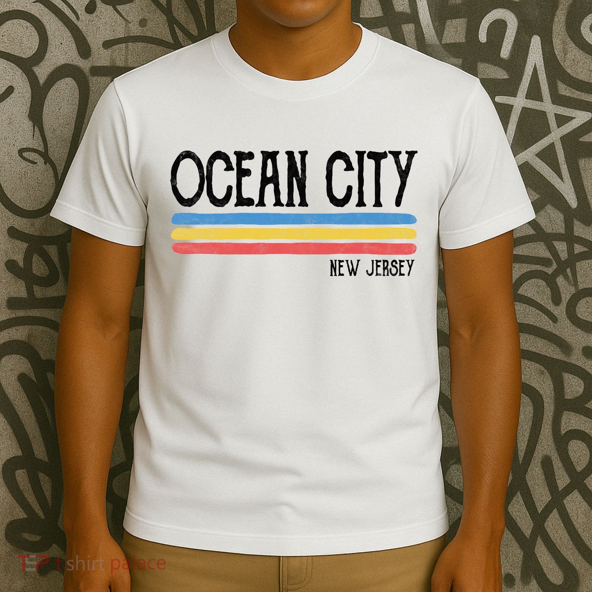 Vintage Ocean City New Jersey Nj Souvenir Gift T-Shirt