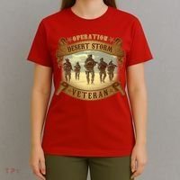 Vintage Operation Desert Storm Veteran T-Shirt thumb 4