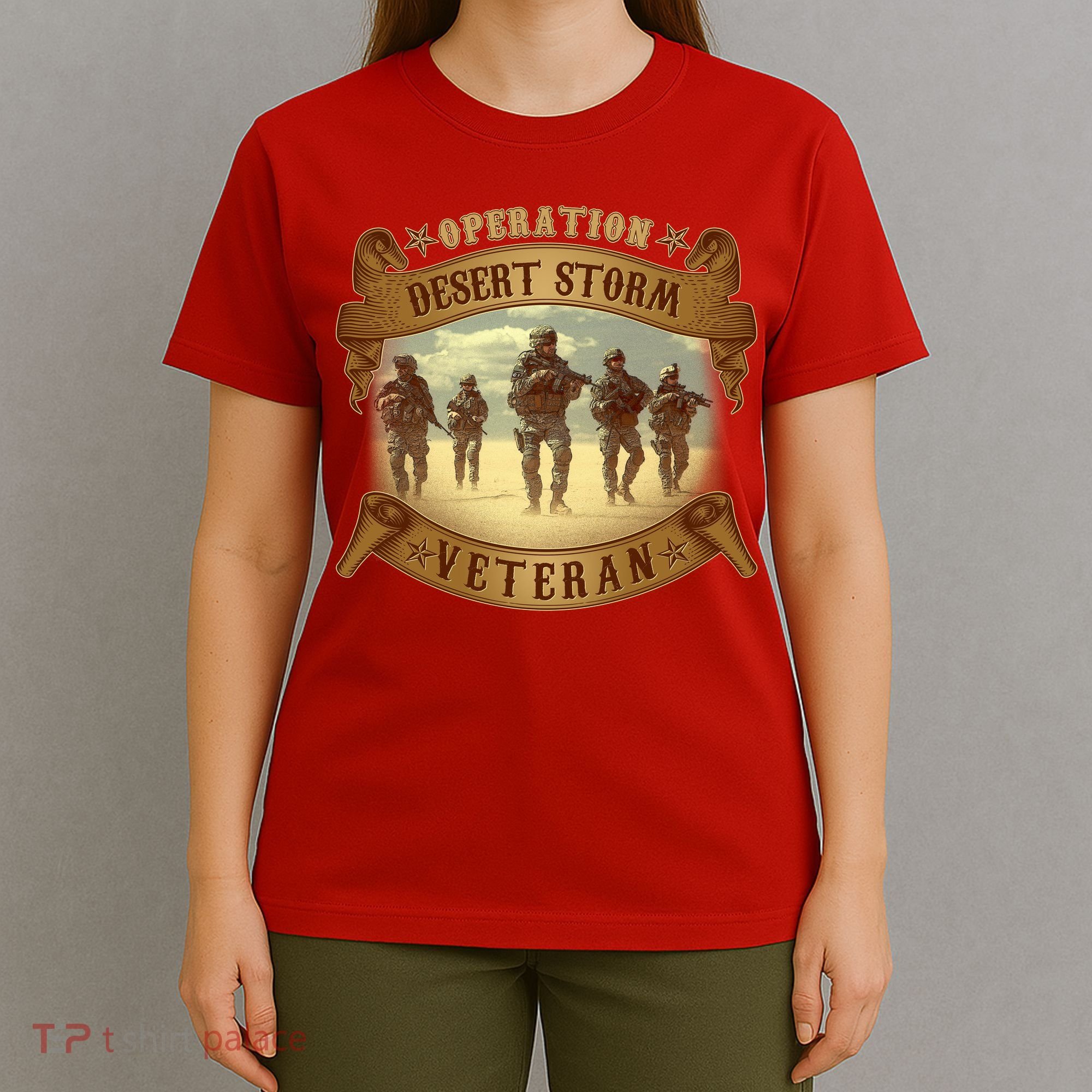 Vintage Operation Desert Storm Veteran T-Shirt