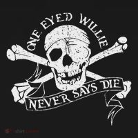 Vintage One Eyed Willie Never Says Die T-Shirt thumb 7