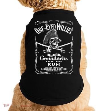 Vintage One Eyed WillyS Pirate Rum With Back Print Doggie Tank