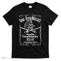 Vintage One Eyed WillyS Pirate Rum With Back Print T-Shirt thumb 0