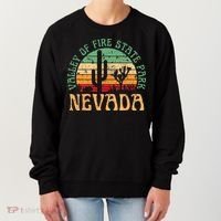 Valley Of Fire State Park Nevada Desert Hiking Retro Sunset Women's Sweatshirt thumb 0