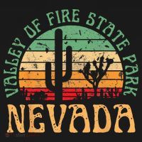 Valley Of Fire State Park Nevada Desert Hiking Retro Sunset Women's Hoodie thumb 2