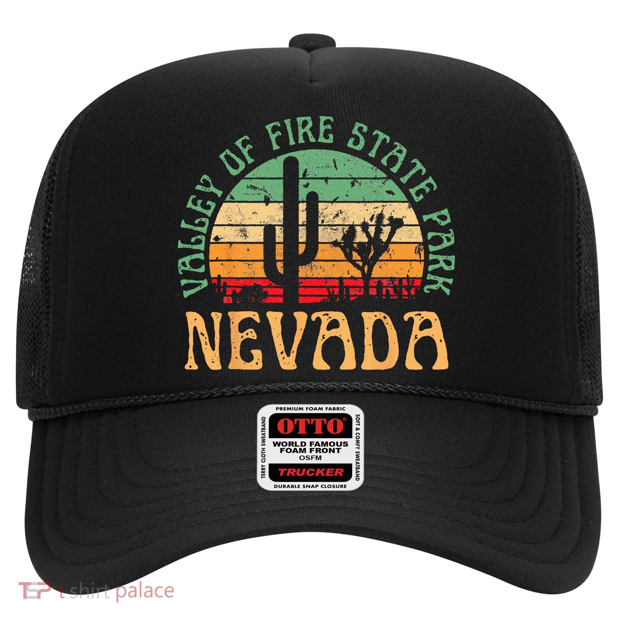 Valley Of Fire State Park Nevada Desert Hiking Retro Sunset Hat