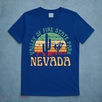 Valley Of Fire State Park Nevada Desert Hiking Retro Sunset T-Shirt thumb 5