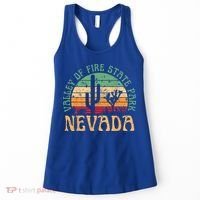 Valley Of Fire State Park Nevada Desert Hiking Retro Sunset Women's Tank Top thumb 0