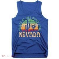 Valley Of Fire State Park Nevada Desert Hiking Retro Sunset Tank Top thumb 0