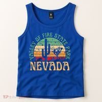 Valley Of Fire State Park Nevada Desert Hiking Retro Sunset Tank Top thumb 2
