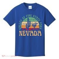 Valley Of Fire State Park Nevada Desert Hiking Retro Sunset Kids T-Shirt thumb 0