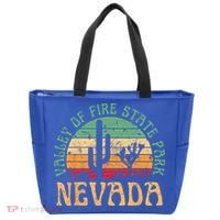 Valley Of Fire State Park Nevada Desert Hiking Retro Sunset Tote Bag thumb 0