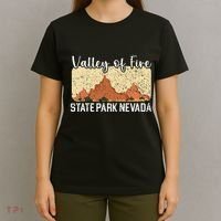 Valley Of Fire State Park Nevada Usa America Nevadans T-Shirt thumb 4