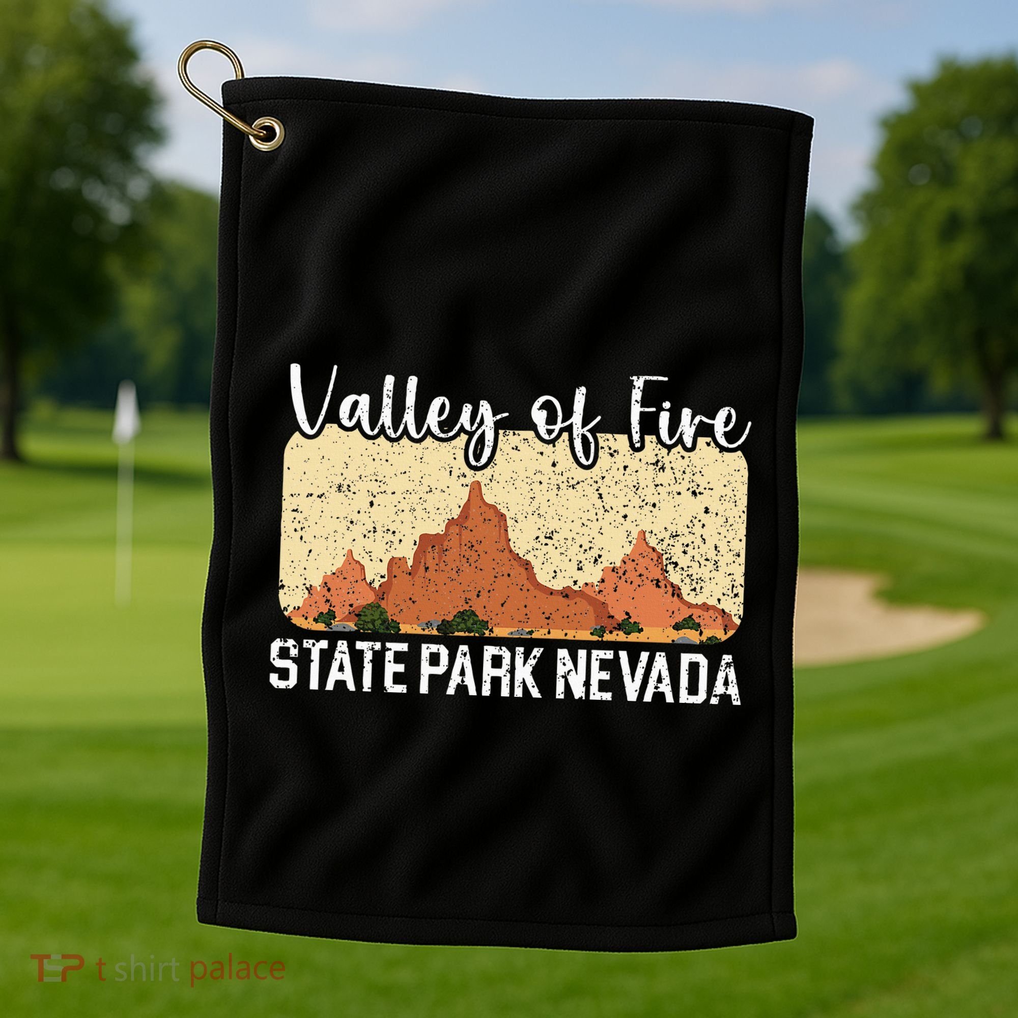 Valley Of Fire State Park Nevada Usa America Nevadans Golf Towel