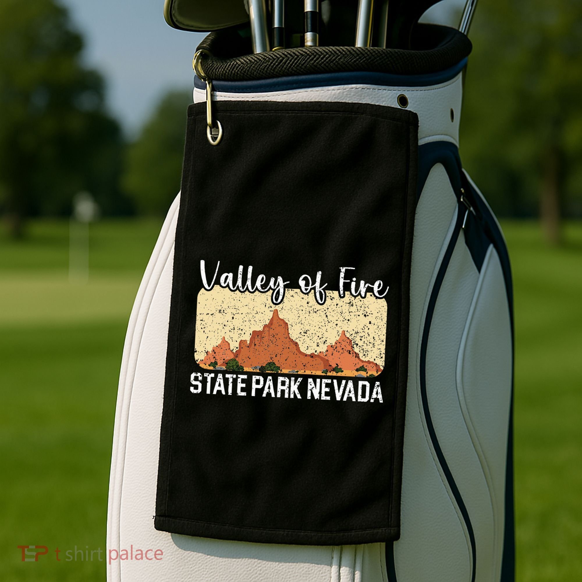 Valley Of Fire State Park Nevada Usa America Nevadans Golf Towel