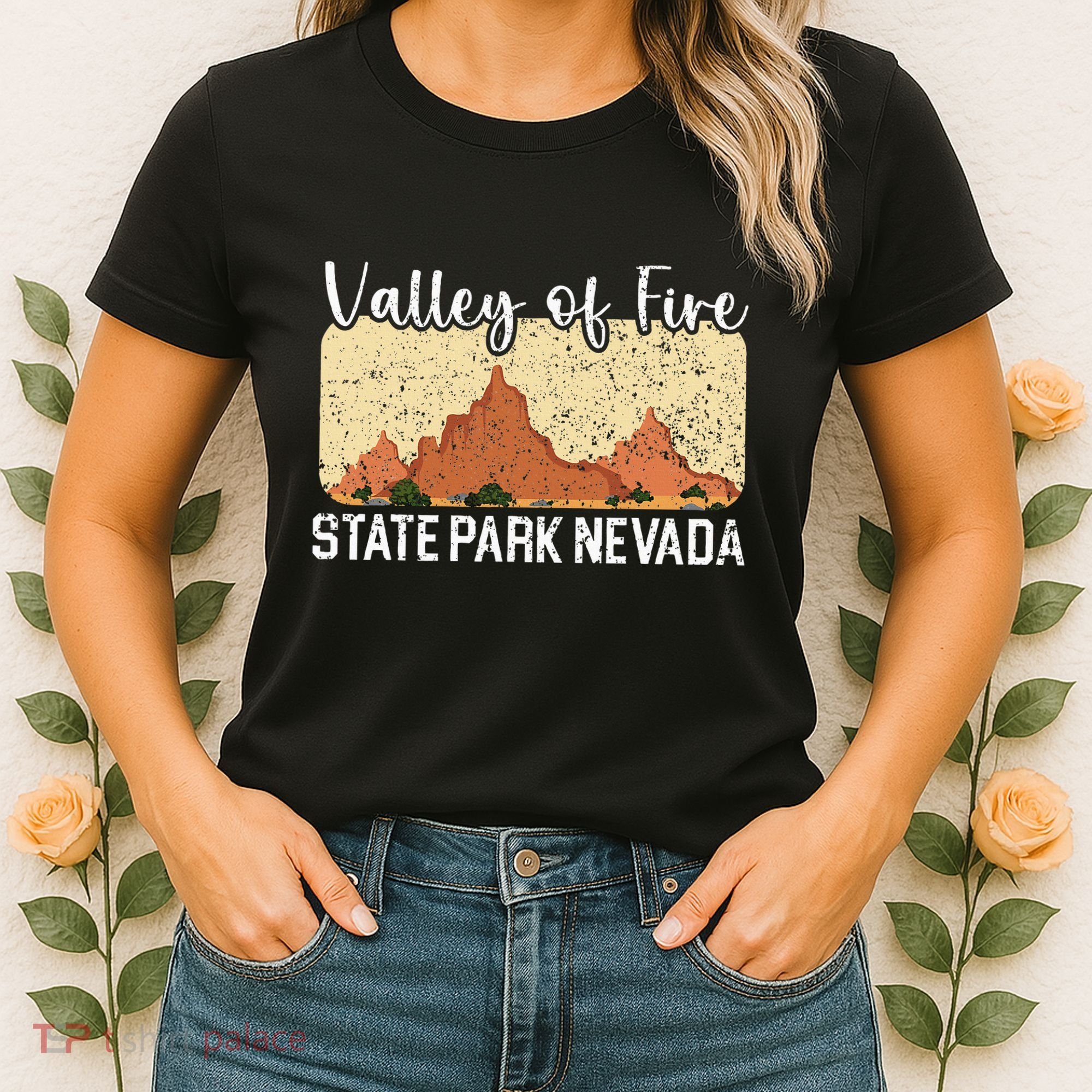 Valley Of Fire State Park Nevada Usa America Nevadans Women's T-Shirt