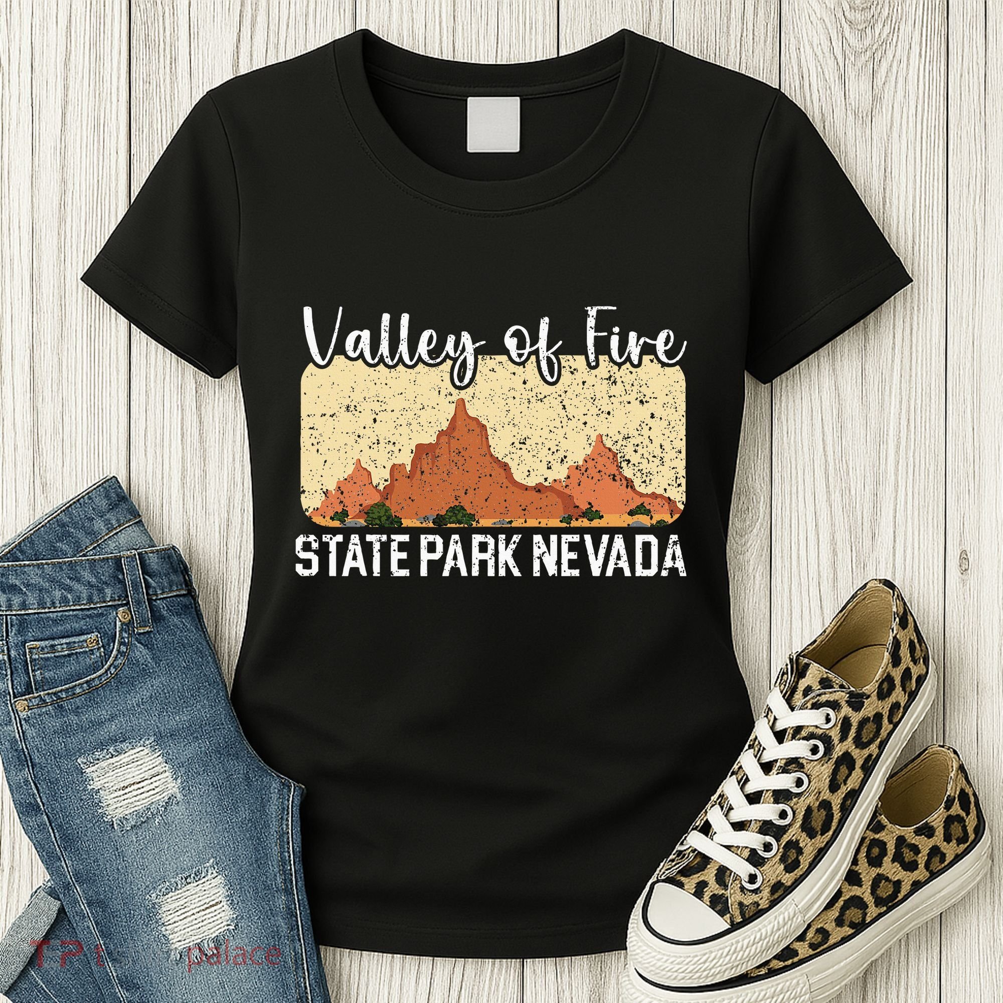 Valley Of Fire State Park Nevada Usa America Nevadans Women's T-Shirt