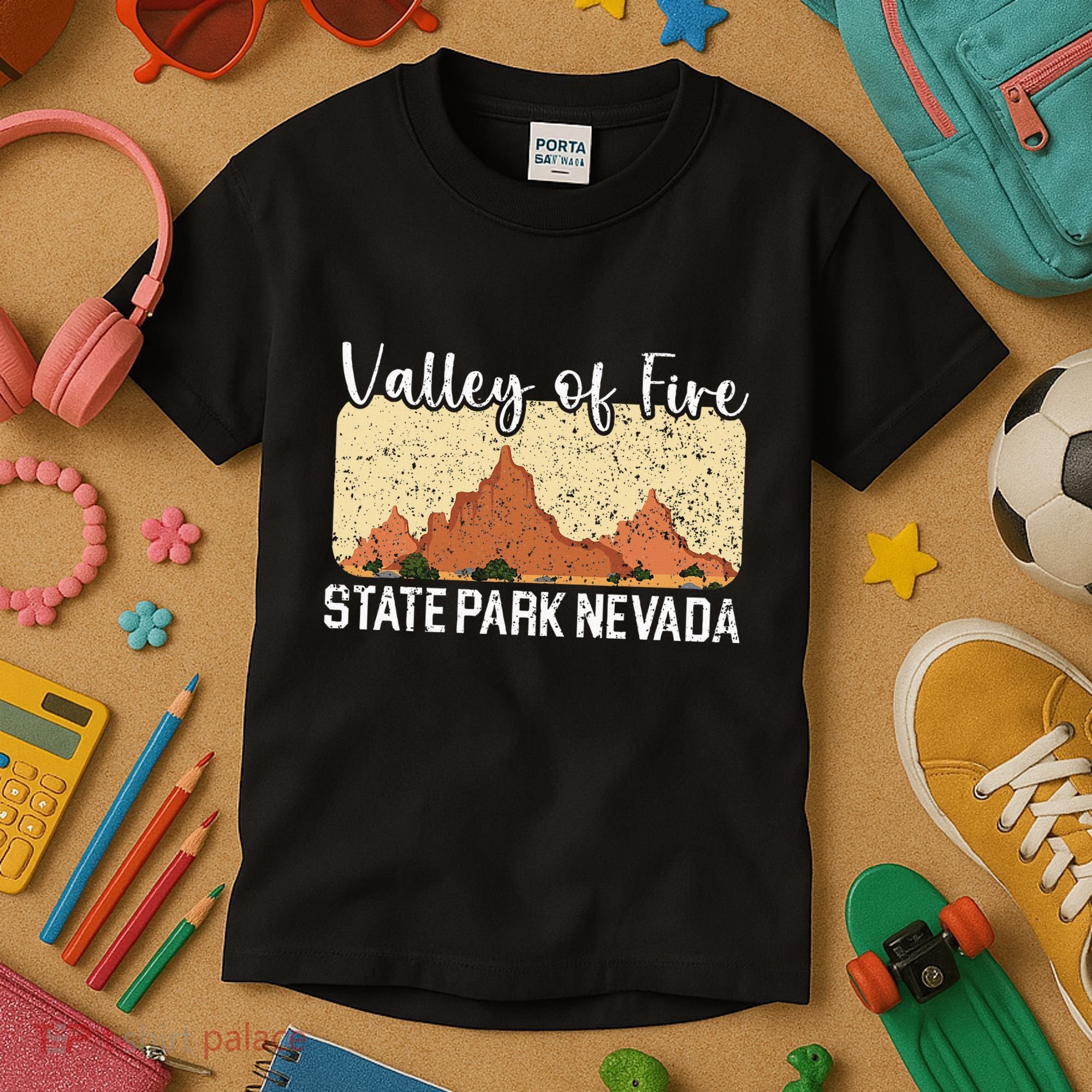 Valley Of Fire State Park Nevada Usa America Nevadans Kids T-Shirt
